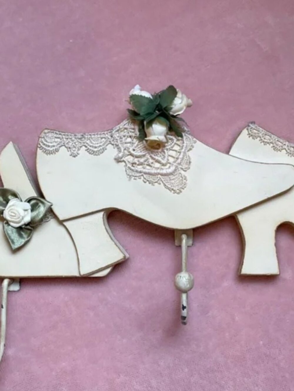 High Heels Wall Hooks Cream Color